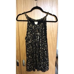 Michael Kors Tank Black and Gold